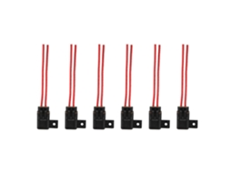 Porta Fusível Automotivo/marítimo À Prova De Intempéries Ato/atc Com Tampa, 12 Awg, 30 A, Pacote Com 6 D Slowmoose