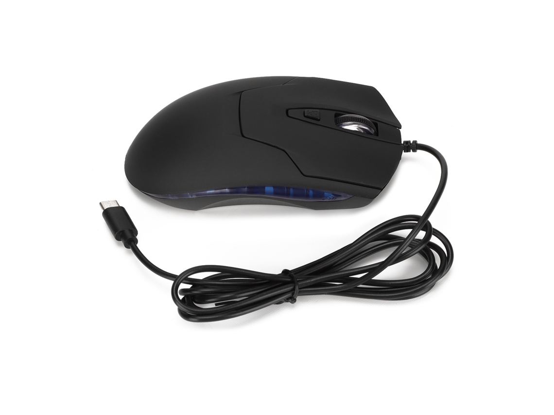Rato com Fio LAXISCREED Luz Azul Dpi Ajustável