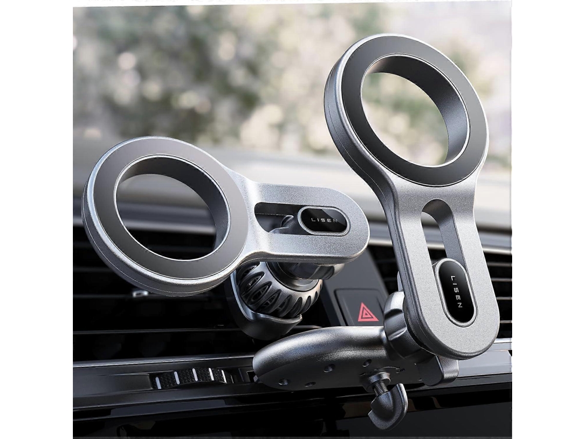 Suporte Magnético De Carro Para Celular Iphone E Android - Opções De Encaixe No Cd E Saída De Ar