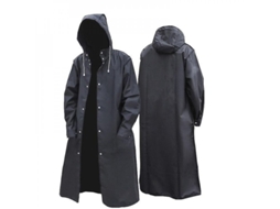 2026 impermeable Largo para Adultos de Moda Negra com Capuz para Caminhadas, Viagens e Pesca Ao Ar Livre XXXL Negro