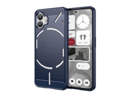 Capa Para Celular For Nothing Phone 2 Em Tpu Com Textura Escovada De Fibra De Carbono