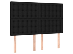 Headboard, Headboards Vidaxl Preto Tecido (144 Cm)