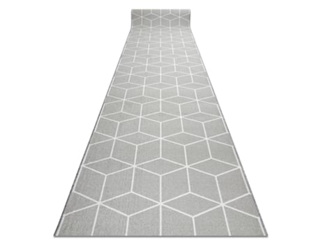 Passadeira Antiderrapante Cube Cubo A Goma Cinzento 67 cm
