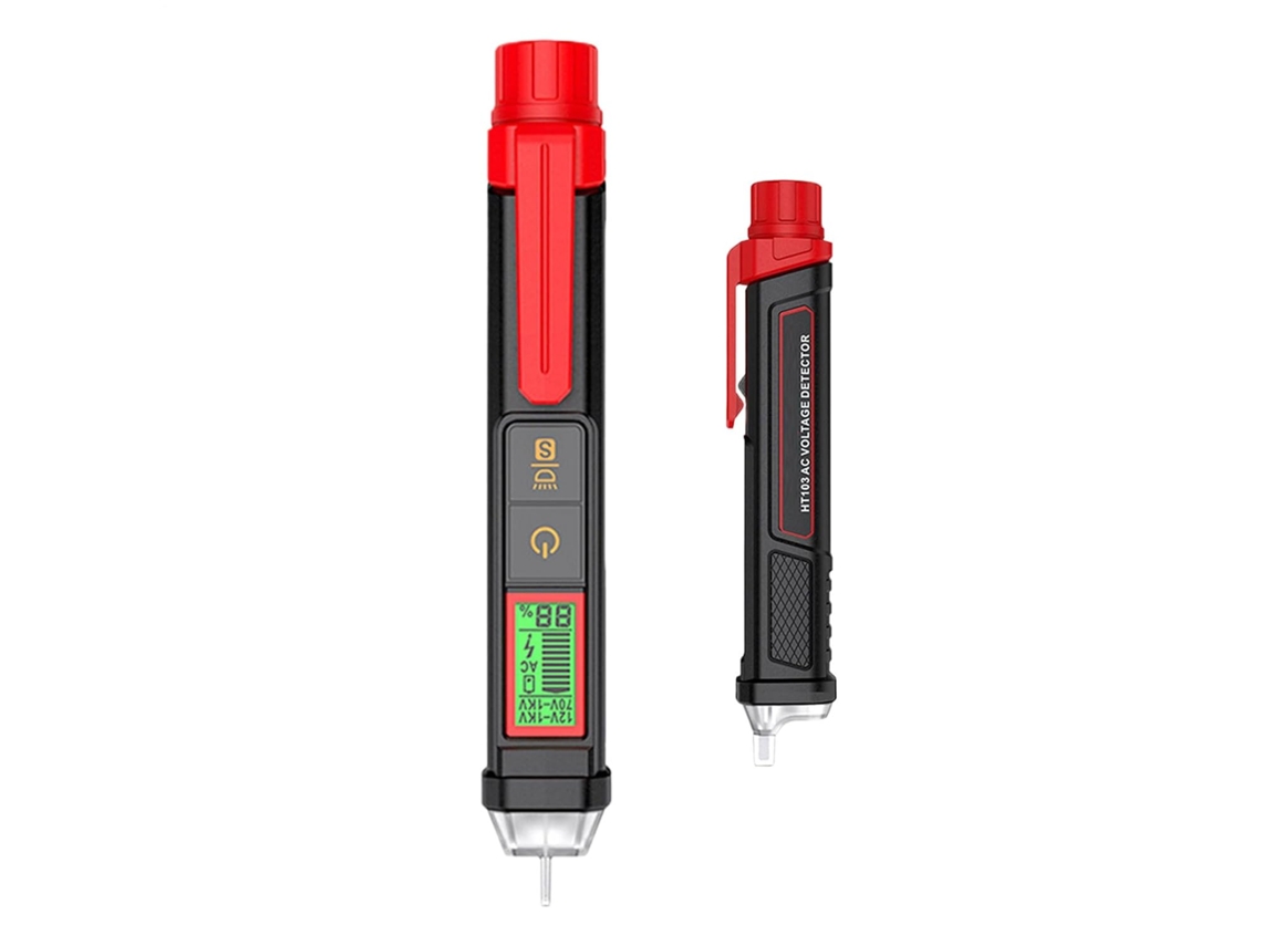 Testador de tensão elétrica com ponto de teste de alta precisão para detecção de circuitos.