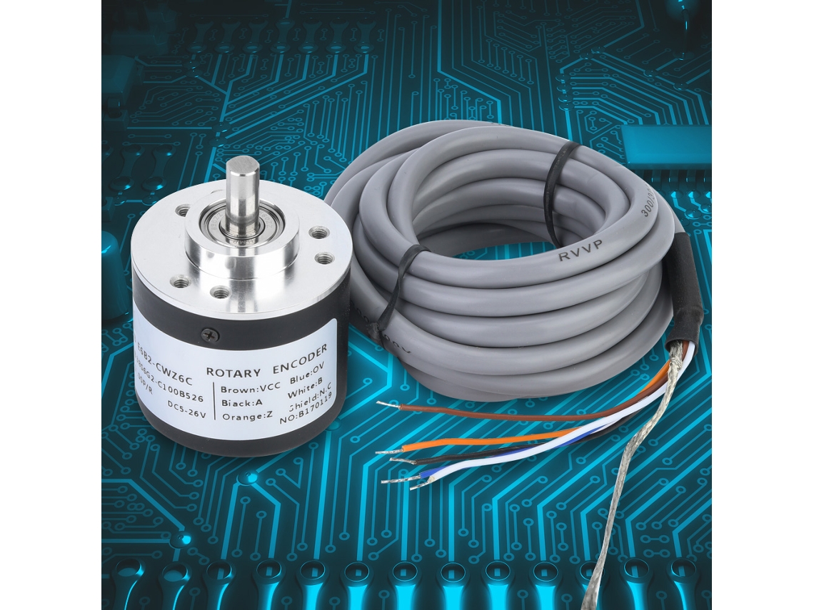 Laxiscreed Encoder Rotativo Incremental Universal 38mm 100p/r Para Controle Preciso E Fiável