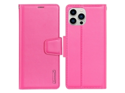 Capa Para Iphone 15 Pro Max Pele Sintética Rosa
