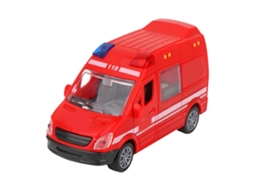 Caminhão De Bombeiros De Brinquedo Em Escala 136, Seguro E Durável, Com Pneus De Borracha E Portas Que Abrem. Ideal Para Crianças Aquaforge