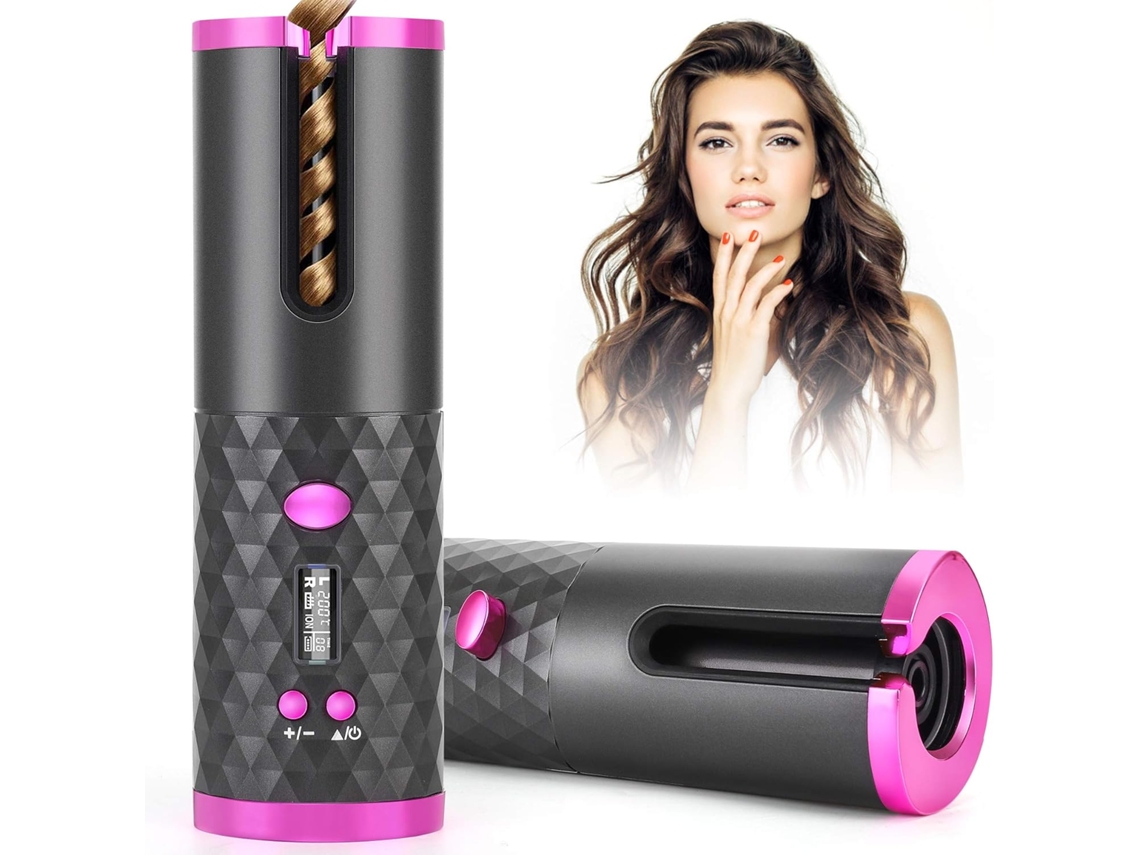 Modelador de Cabelo Automático Sem Fio Varinha de Ondulação Portátil para Modelagem de Cabelo Modelador de Cabelo JEDBESETZT