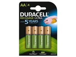 Pilhas Recarregáveis AA 2500mAh DURACELL emb. 4 un