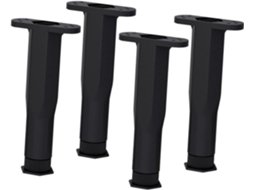 Conjunto De 4 Pés Suporte Ajustáveis Para Estrutura Cama, Com Reforço Central Para Colchão