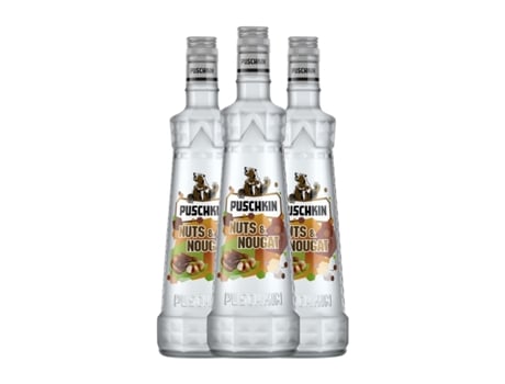 Vodca PUSCHKIN Nuts & Nougat (0.7 L - 3 Unidades)