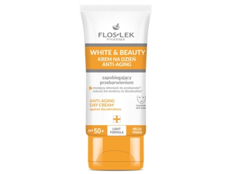 Flos Lek Pharma Branco Beleza Creme Anti Envelhecimento De Dia Spf50 30ml Floslek