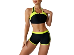 Bikini Feminino 2 Peças Amarelo M para Surf Traje de Banho