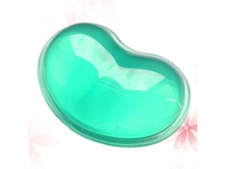 Apoio De Pulso Ergonômico Em Silicone Verde Em Formato De Coração Com Almofada Flexível