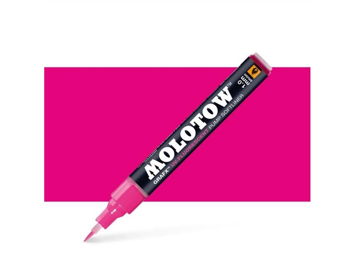 Tinta fluorescente UV Molotow Grafx 30ml para interiores, rosa brilhante