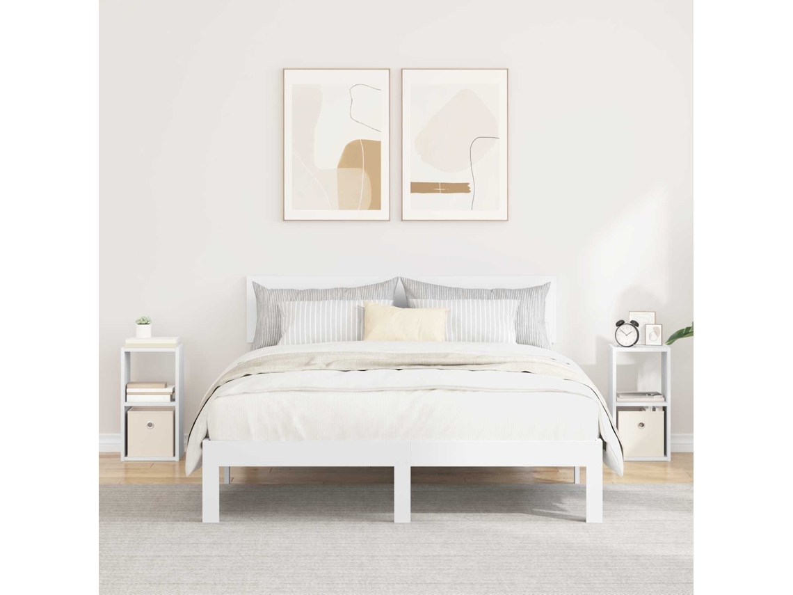 Vidaxl Mesa-de-cabeceira 2 Unid. Branco 25,5 X 22 X 49,5 Cm