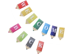 Faixa De Boas Vindas, Design Divertido, Papel Para Decoração Escolar, Ideal Para Decoração De Sala De Aula E Festa Volta Às