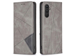Capa De Celular Com Suporte De Couro E Linhas Impressas Compatível Com Samsung Galaxy A25 5g E Suporte Para Cartão
