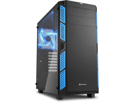 Caixa PC SHARKOON AI7000 Glass Blue — ATX