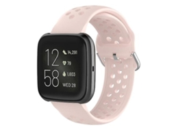 Lurelia Pulseira Esportiva Universal De Silicone Rosa, Compatível Com Fitbit Blaze/ Versa 2 23 Mm