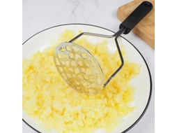 Puré de Batata Acero Inoxidable, Extrator Manual de Legumes e Prensa de Batata com Alça Antiderrapante e Buraco para Pendurar