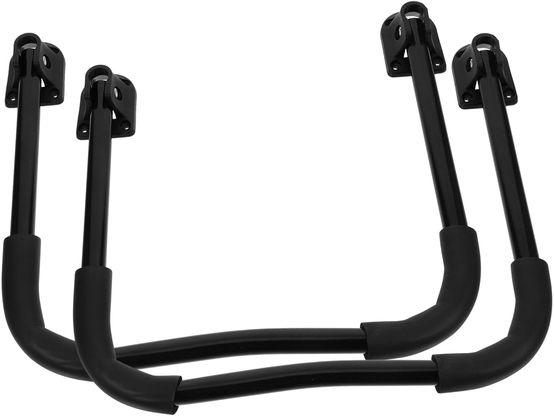 Holibanna Conjunto De 2 Pés Mesa Em Ferro Reforçado Formato U Com Base Antiderrapante Fácil Instalação