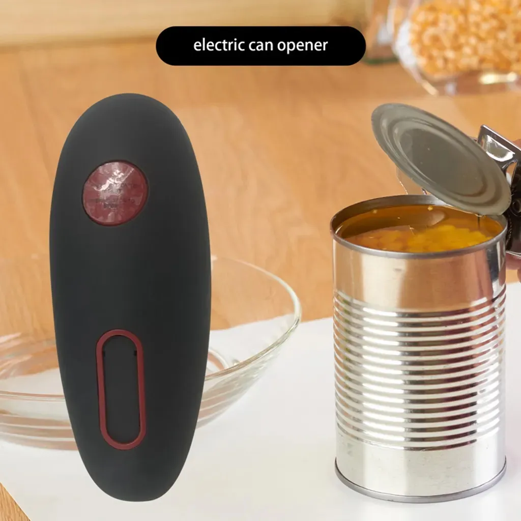 Abridor de latas elétrico Slowmoose, abridor de latas automático, seguro para as mãos, plano e suave para todos os tamanhos, universal