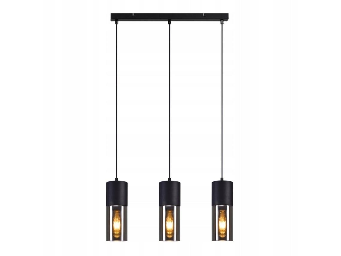 Candeeiro Suspenso E27 para Mesa de Jantar- Moderno Candeeiro Suspenso Led Ajustável de 3 Lâmpadas NETTLIFE