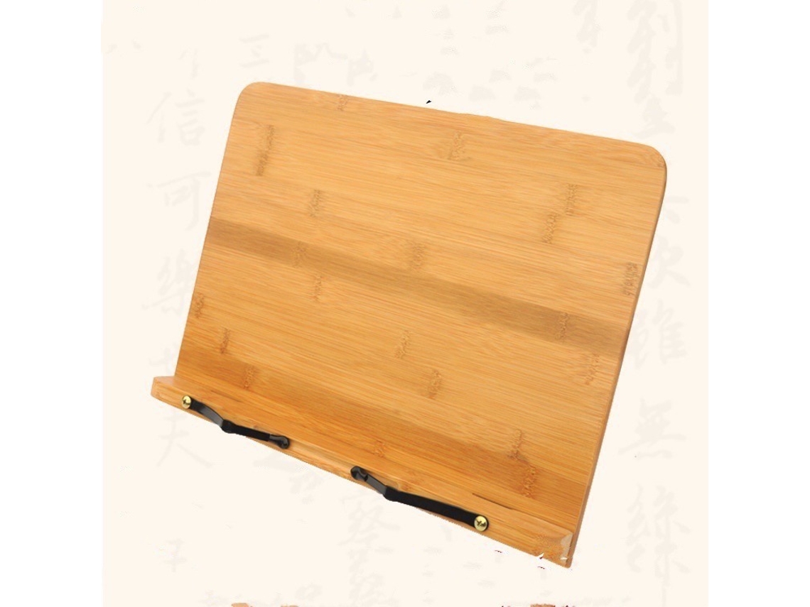Suporte De Bambu Para Livros De Receitas, Suporte Ajustável Para Cozinha, Suporte Para Leitura Slowmoose
