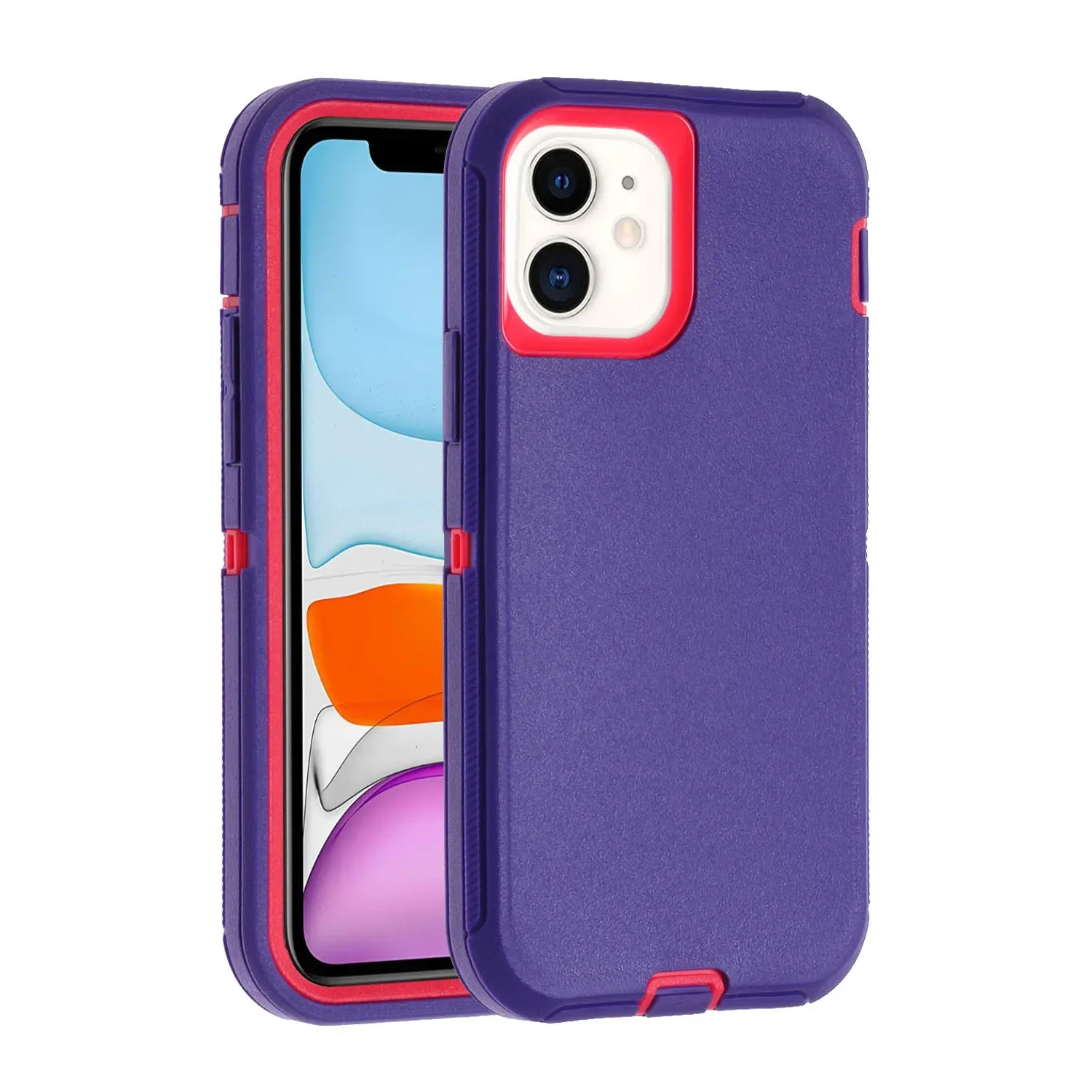 (rosa, Iphone 14 Plus) Capa Protetora 3 Em 1 Resistente A Impactos, Robusta E Durável, À Prova De Quedas.