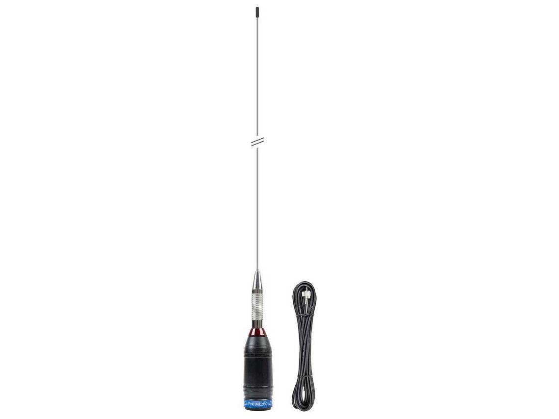 Antena CB PNI ML110 De 128 Cm Para Radio - Frecuencia 26-28 MHz, Conector PL, Ideal Para Comunicaciones Móviles