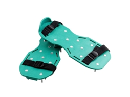 Sapatos De Jardim Verde Nylon Aço Plástico Com Aerador