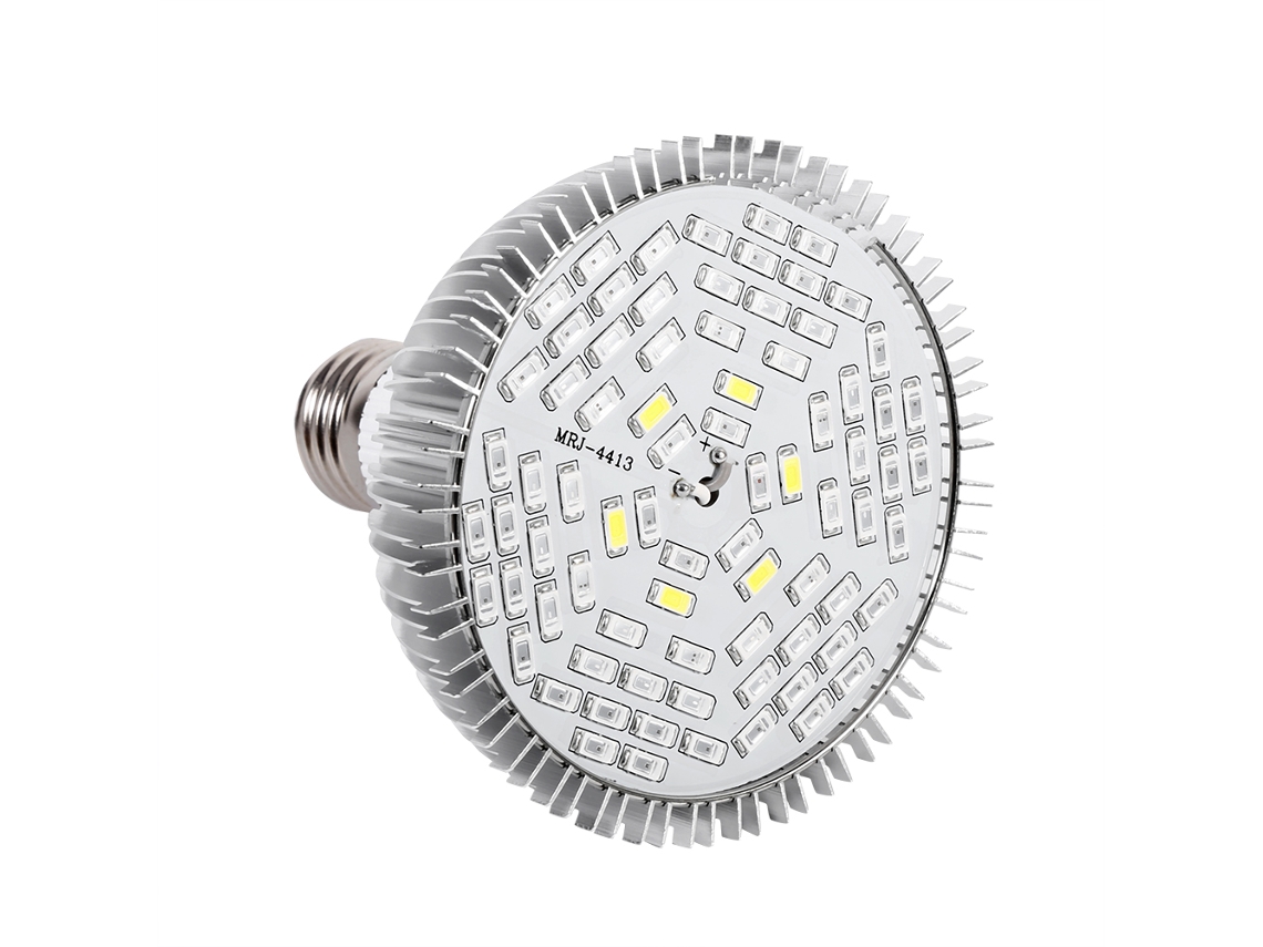 Lâmpada LED de Crescimento E27 50w 78 LEDs para Jardim e Hortaliças | MARCA