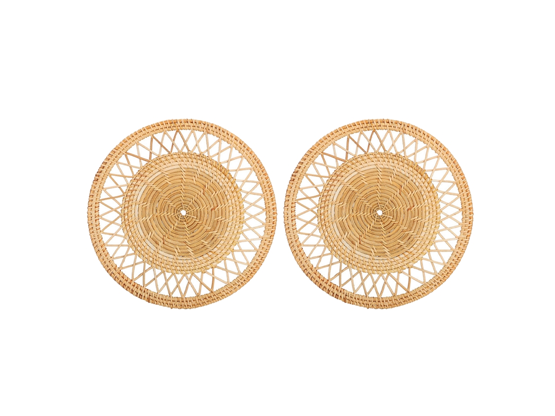 Laxiscreed Decoração De Parede Em Rattan E Grama Para Casa — Pendurar E Decorar Com Estilo