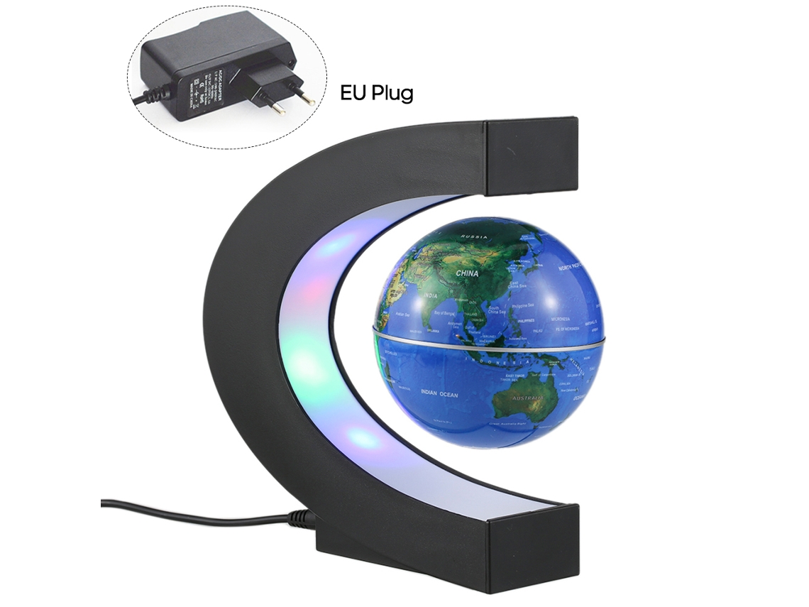 Globo Flutuante com Led Base em C Decoração e Educação