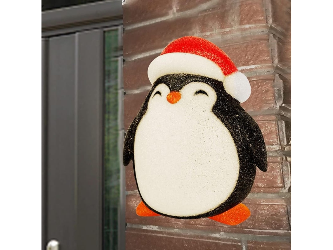 Abuçado De Lâmpada De Varanda, Abuçado De Lâmpada Externa De Pinguim De Natal, Decoração De Feriado De Natal