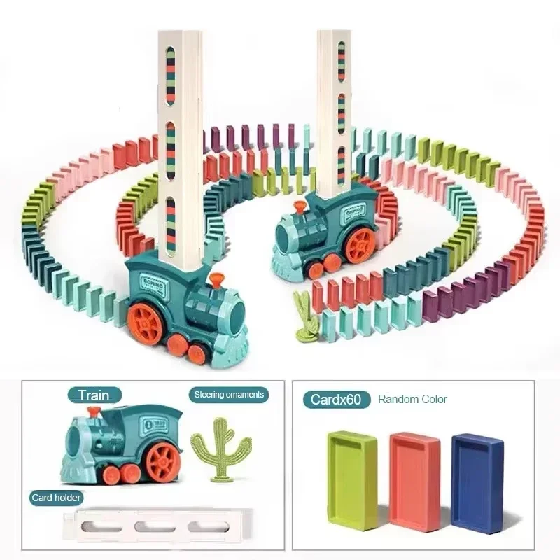 Trem de Dominó Automático, Brinquedo Educativo Faça Você Mesmo MDUG