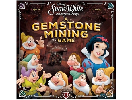 Jogo de Tabuleiro  Snow White and the Seven Dwarfs: A Gemstone Mining Game (Inglês - Idade Mínima: 8)
