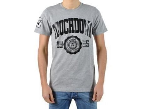 T-Shirt de Homem BE AND BE TOUCHDOWN Cinza Algodão Preto (S)
