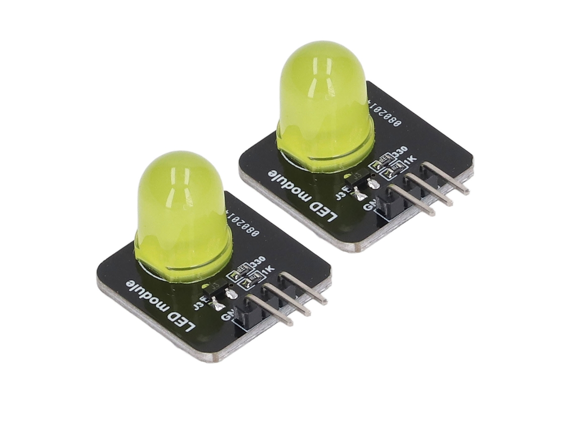 10 Peças De Módulo Led 10mm 3.3v‑5v, Chip De Placa De Luz Decorativa Amarela Mrb050c Para Decoração Residencial
