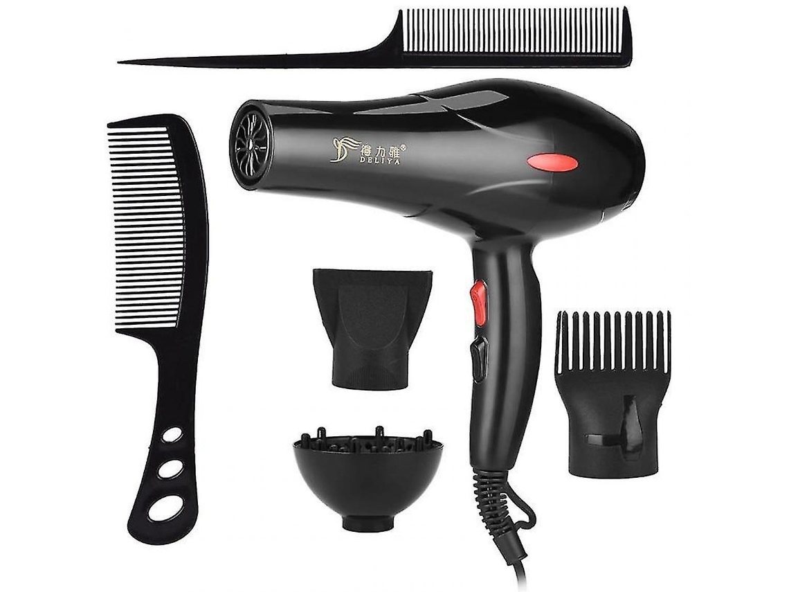 Secador De Cabelo Iônico Profissional Para Viagem E Uso Doméstico Ly Ebike (preto)