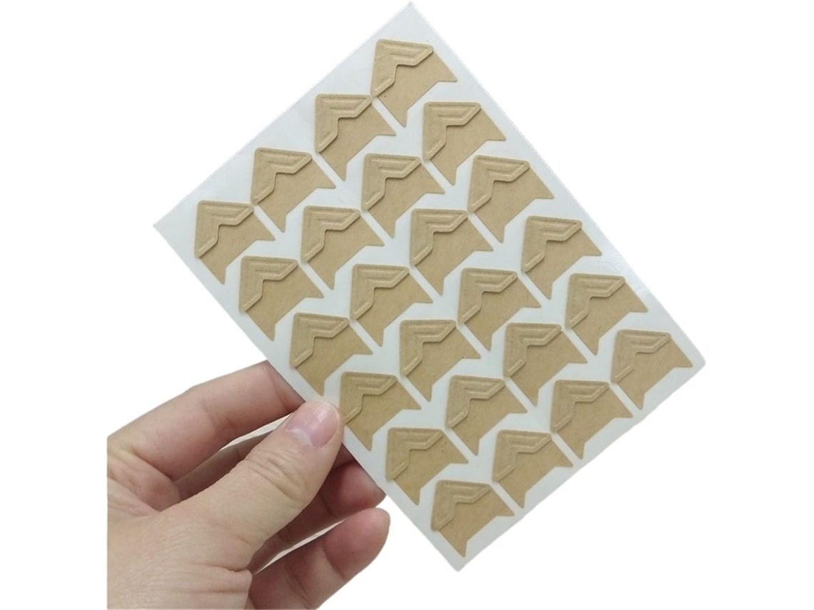 Lote De 10 Folhas De Adesivos Para Moedas De Foto Em Papel Kraft Vintage Para Quadros De Fotos (café Clair)