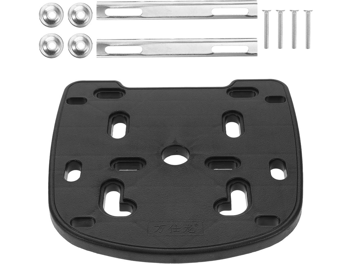 Suporte para porta-malas traseiro e Alforges com parafusos, placa de montagem universal espessa.
