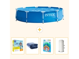 Intex Piscina Com Estrutura Redonda - 366x76 Cm - 5-peças S7