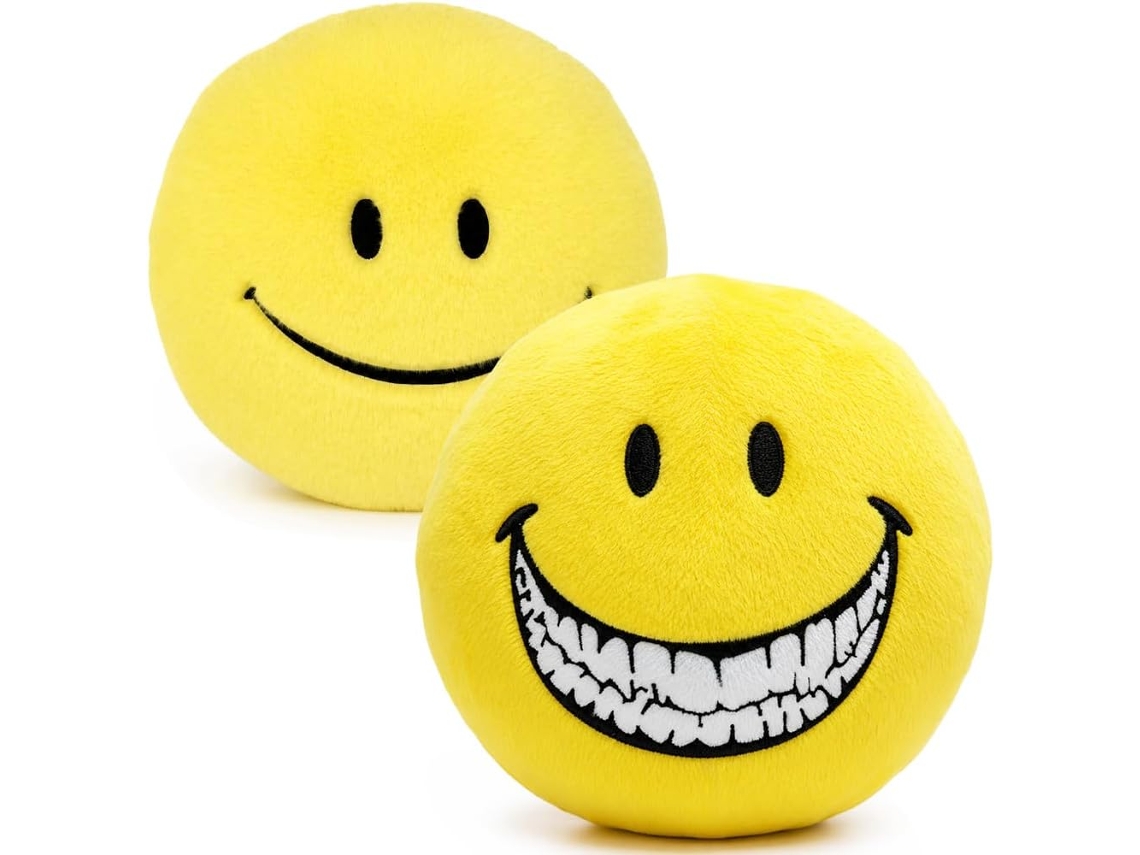 Verity Plush 9.8 Inch Yellow Smiley Face Horror Arg Toy, 2pcs
