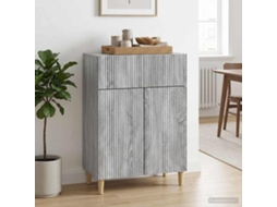 Vidaxl Buffet Sonoma Cinzento 66 X 34,5 X 90 Cm Derivados De Madeira