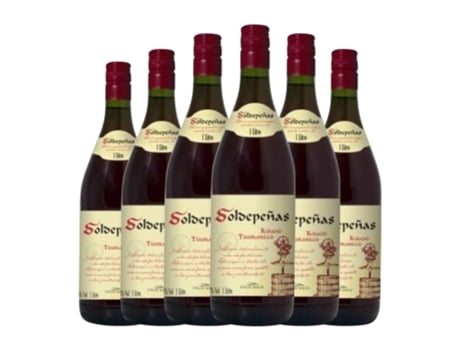 Vinho FÉLIX SOLÍS Soldepeñas Tinto Valdepeñas (1 L - 6 Unidades)