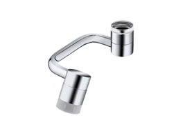 Aerador de Torneira Nova Line Rotativo 1080° Multifuncional para Cozinha e Banheiro Prata S/MARCA