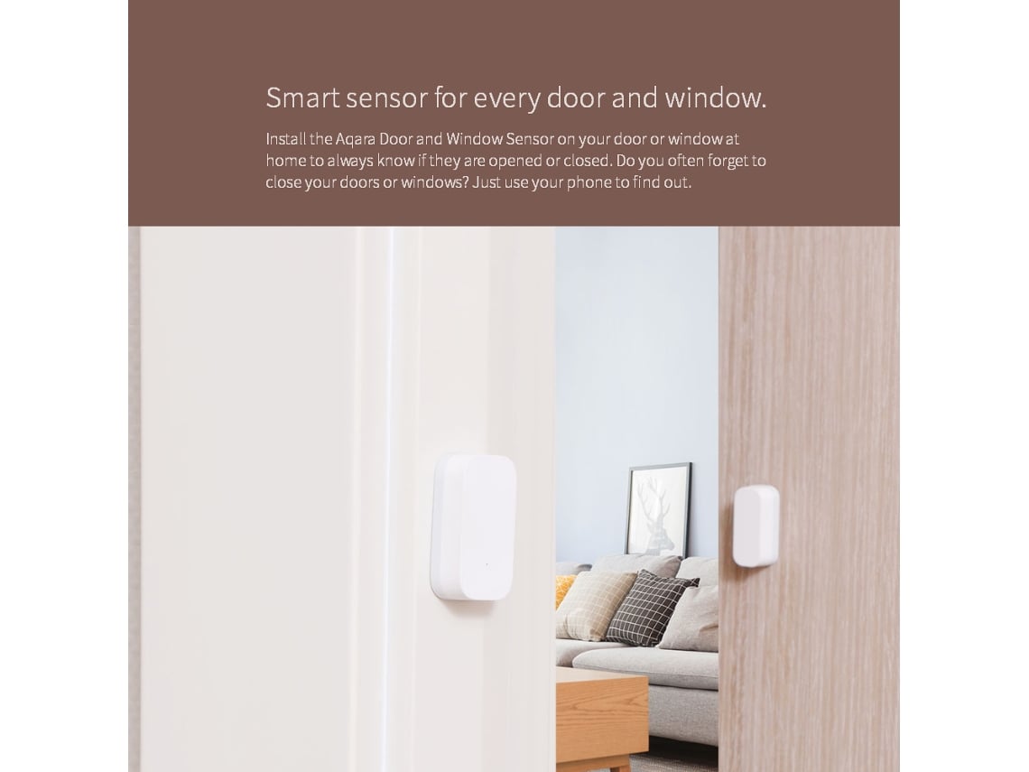 Sensor de Porta e Janela Zigbee Aqara Casa Inteligente