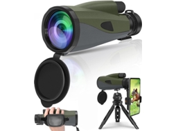 Monocular 10 30x60 Com Prisma Bak4 E Lente Fmc Para Observação De Pássaros, Caça, Caminhadas, Camping, Cinza Bestvite